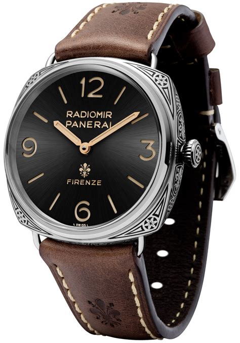 Panerai Radiomir Firenze 3 Days Pam672 Watch With Engraved Case