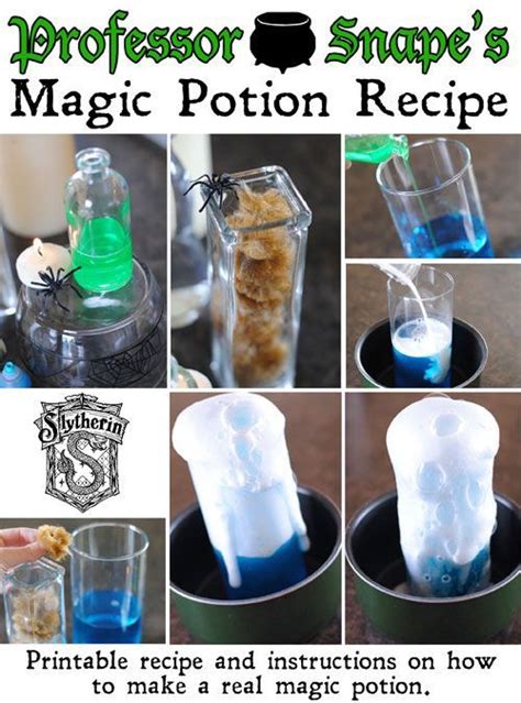 Snapes Magic Potion With Free Printable Recipe Harry Potter Potions