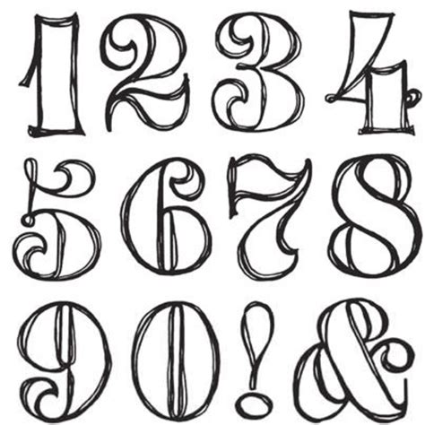 Fancy Numbers Svg
