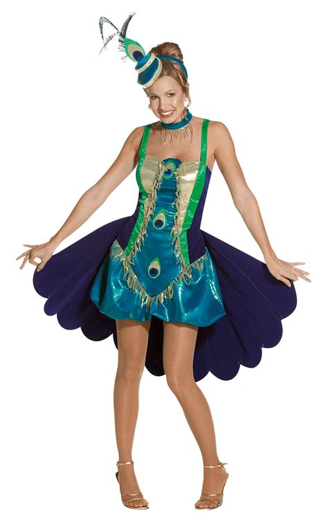Ladies Peacock Showgirl Costume Uk