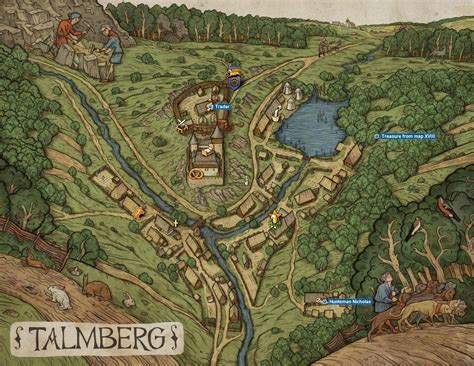 Talmberg Maps Of Main Locations In Kingdom Come Deliverance Kingdom
