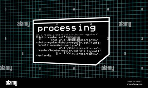 Programing Coding Process On Terminal Control Panel Data Processing