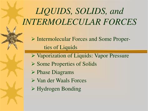 Ppt Liquids Solids And Intermolecular Forces Powerpoint