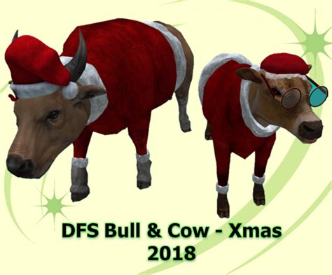 Second Life Marketplace Dfs Bull And Cow Xmas 2018 Retired
