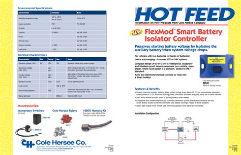 Cole Hersee 48530 Smart Battery Isolator 200a Wiring Diagram Wiring