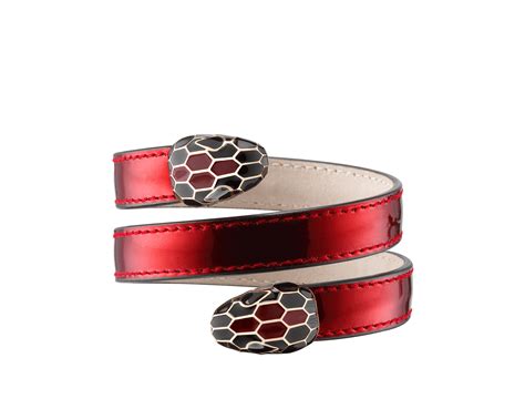 Serpenti Forever Leather Bracelet 288392 Bvlgari