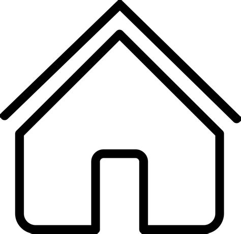 House Outline Svg Png Icon Free Download 67059 Onlinewebfontscom