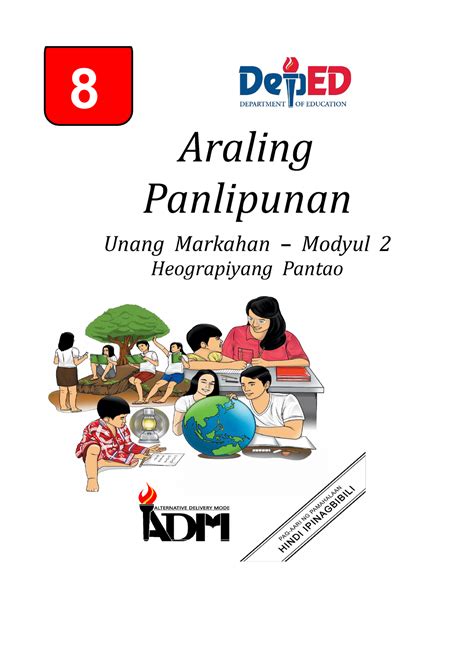 Ap 8 Module 2 8 Araling Panlipunan Unang Markahan Modyul 2