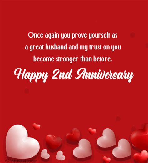 2nd Wedding Anniversary Wishes For Husband Wishes4lover