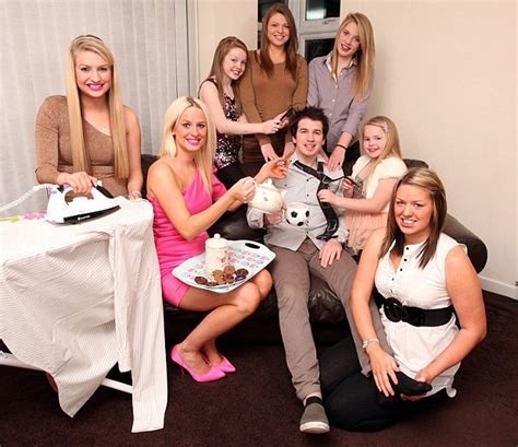Charles Lewis 24 Tells Of Life With His Twelve Sisters Daily Mail