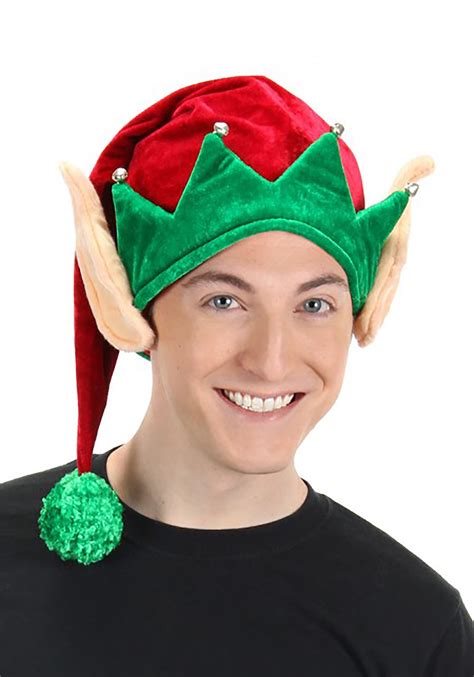 Help santa claus prepare for christmas in this felt elf hat with ears. Adult Soft Elf Hat with Ears