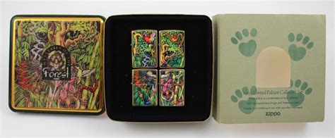 A Zippo 1995 Limited Edition Collectors Set Of Mysteries Of The