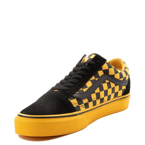 Dollzis Vans Old Skool Checkerboard Black And Yellow