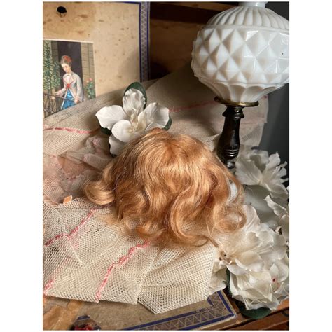 Antique Honey Blonde Mohair Wig For Small Doll~mint 5 12 Ruby Lane