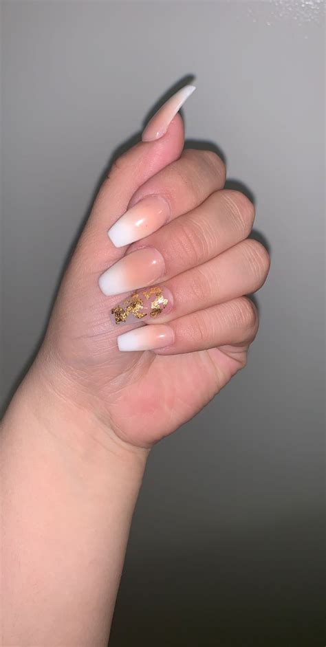 Ombré & gold foil | Nails, Gold foil There are plenty of gold foil nail art ideas that are surfacing and here is one of the simplest to begin with.