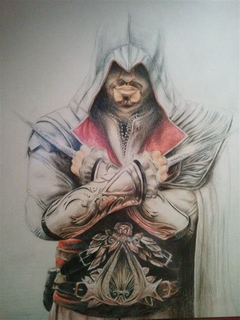 Ezio Auditore Drawing Assassins Creed Assassins Creed Assassin