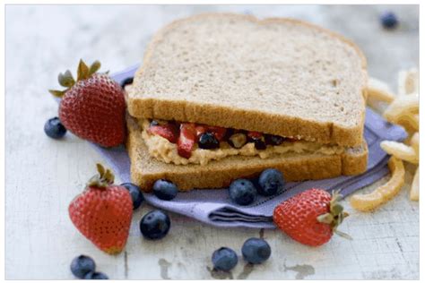 As a whole, a peanut butter and jelly sandwich contains a few minerals including potassium, magnesium, iron, zinc, and calcium. School Lunch Ideas | Healthy PB&J Sandwiches - Passion for ...