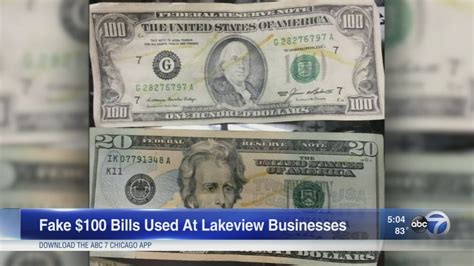 Fake 100 Bills Reported In Lakeview Abc7 Chicago