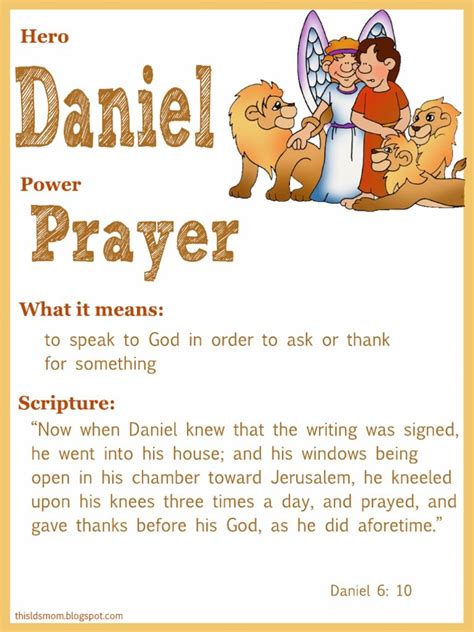 Daniel Scripture Hero Chart Bible Lessons For Kids Daniel And The