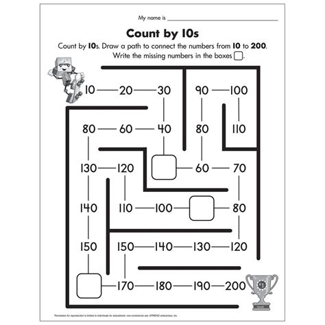 Counting By S Worksheet First Grade