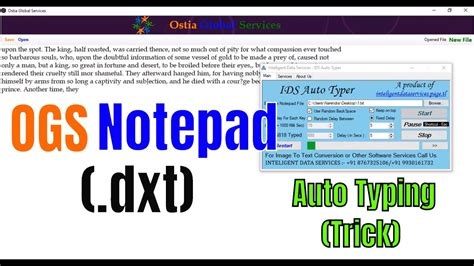 How To Copy Paste Text In Ogs Notepad Txtdxt Using No1 Auto