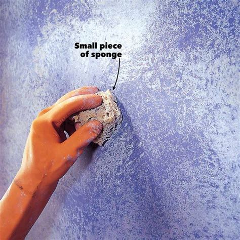 How To Sponge Paint A Wall Diy