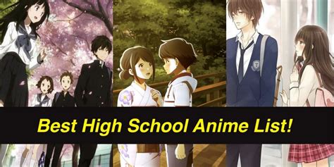 Best High School Anime Top 10 Animes Update For 2023