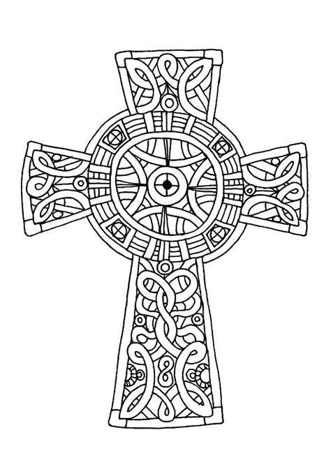 Cross Mandala Coloring Pages For Adults Coloring Pages