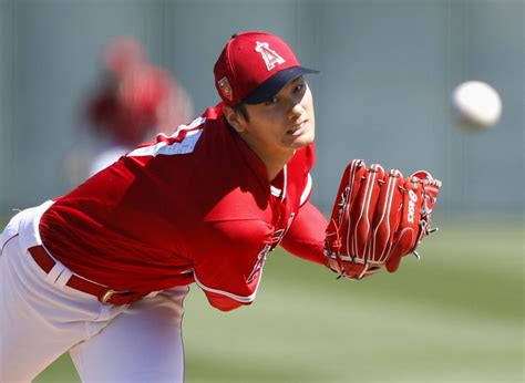 Los angeles angels designated hitter shohei ohtani (17) catches a ball during a baseball practice at angels stadium on friday, july 3, 2020, in ohtani will pitch roughly once a week, and he'll serve as the halos' designated hitter for a few games in between. Baseball: Ohtani a good fit with Angels but has long way to go