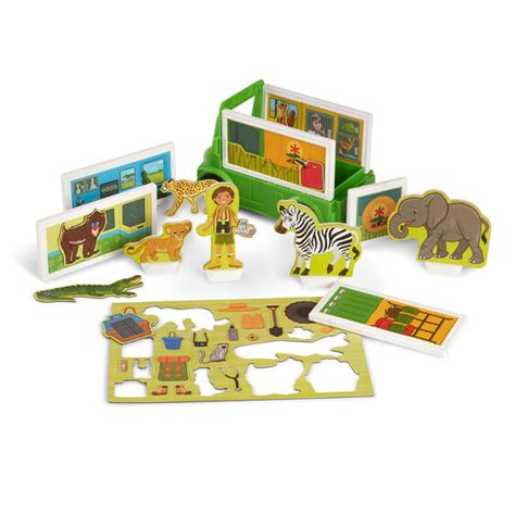Melissa And Doug Magnetivity Magnetic Building Play Set Safari Rescue