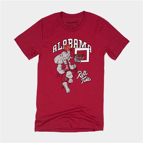 University Of Alabama Basketball T Shirt Homefield