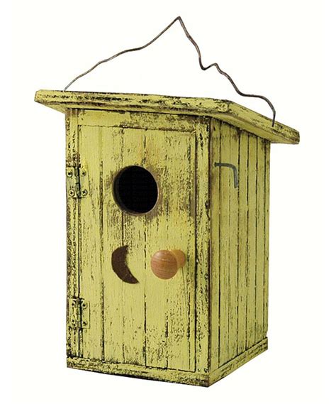 Take A Look At This Yellow Birdie Loo Birdhouse Today Decorative