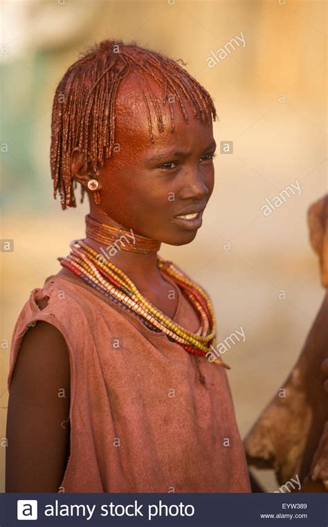 Hamer Mädchen Turmi South Omo Valley Äthiopien Stockfotografie Alamy