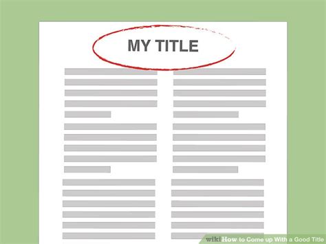 This wikihow teaches you creative ways to come up with a gamertag that stands out in the crowd. How to Come up With a Good Title (with Pictures) - wikiHow