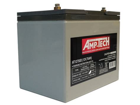 They are ideal for both cycle and standby use and can operate in any orientation. 75 Amp Hour Sealed AGM Deep Cycle Battery