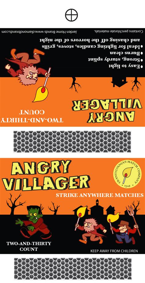 Angry Villager Matches Frankensteins Monster Illustrator 2010