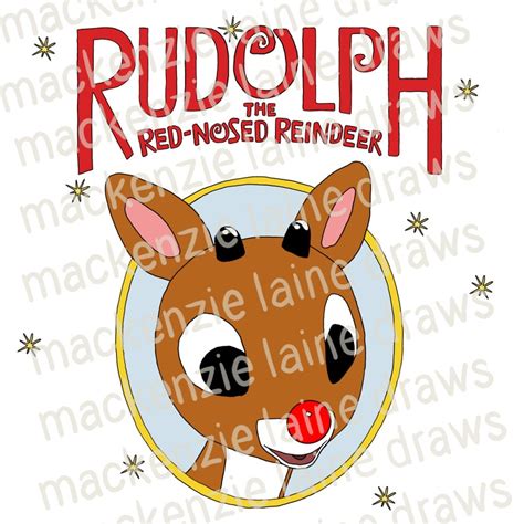 Rudolph The Red Nosed Reindeer Svg Bundle Of 5 Etsy