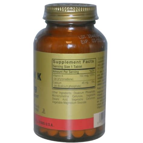 Today there are hundreds of vitamin k supplements to choose from. Solgar Vitamin K Supplement | Buy Best Vitamin K ...