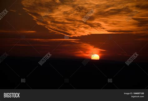 Dramatic Bloody Sunset Image And Photo Free Trial Bigstock