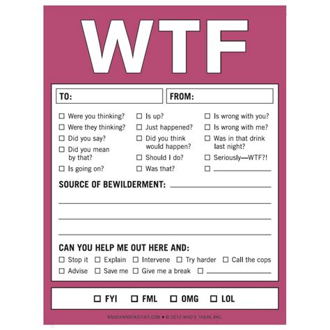 10 Hilarious Notepads To Make Your Day More Fun