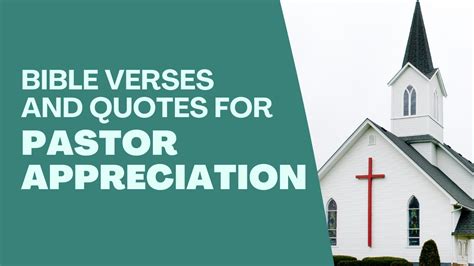 Bible Verses And Quotes For Pastor Appreciation Youtube