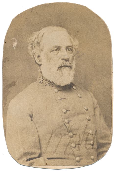 Signed Cdv Of Cs General Robert E Lee — Horse Soldier