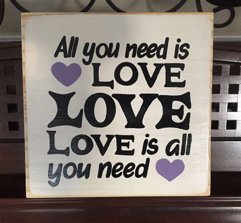 With jacky cai, carlos chan, haley chan, jackie chan. All you Need is Love Sign Plaque The Beatles Song Lyrics Quote
