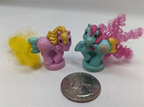 All Items Free Shipping 2 Vtg My Little Pony Petite Ponies Blue Clock