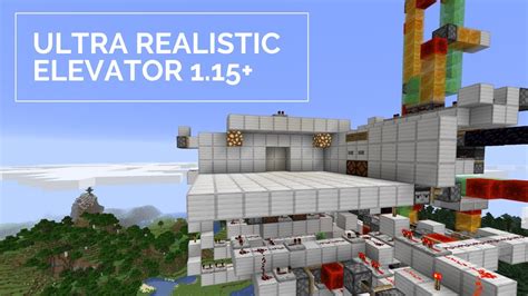 The Most Realistic Minecraft Elevator 1 15 Showcase Youtube