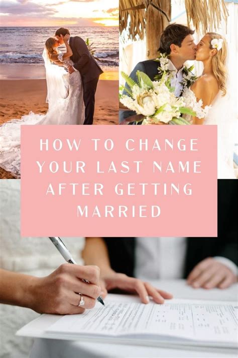 How To Change Your Last Name To Your New Married Name A Step By Step