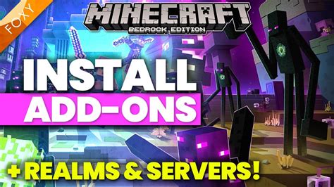 Mcpe Bedrock How To Install Add Ons Easy Tutorial Youtube