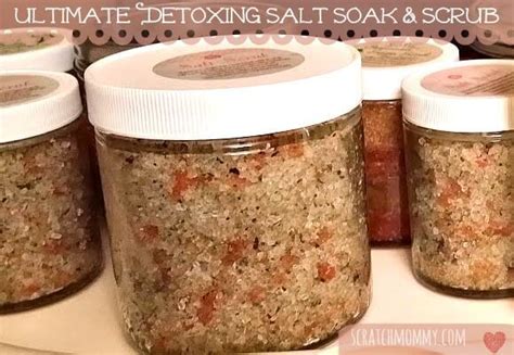 With cold weather approaching this moisturizing and exfoliating scrub will make a killer gift this winter. Ultimate DIY Detoxing Salt Soak & Scrub | Homemade foot ...