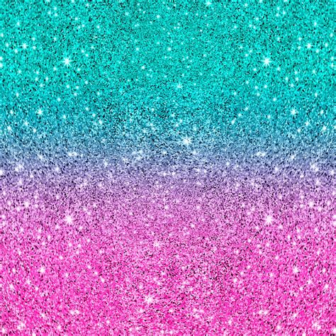 Check spelling or type a new query. Pink and turquoise glitter ombre Art Print by ArtOnWear ...