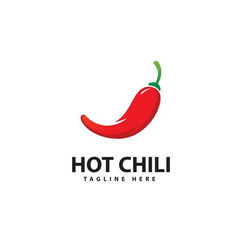 Spicy Chili Logo Icon Vector Red Pepper Logo Template 3354789 Vector